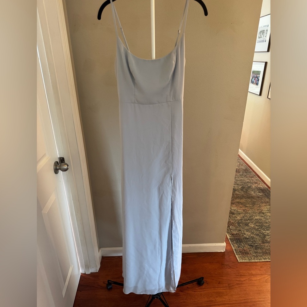 Birdy Grey Amy Chiffon Dress Ice Blue
